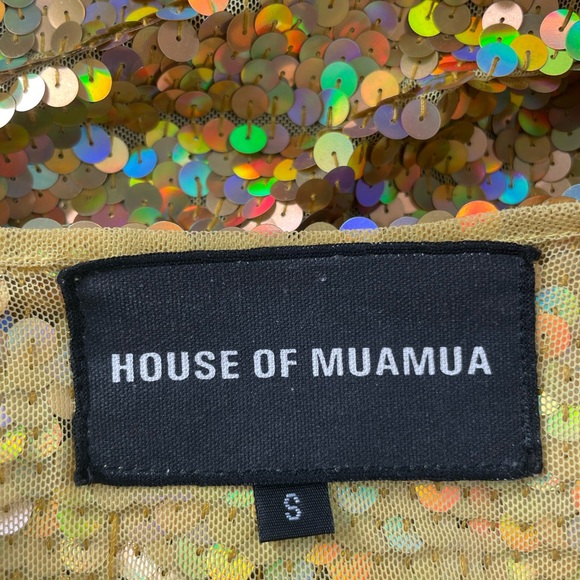 IT'S SO EXPENSIVE TO BE RICH SEQUIN MAXI TEE DRESS, HOUSE OF MUAMUA - Picture 3 of 3